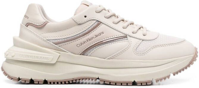 Calvin Klein Jeans logo-panel sneakers Neutrals