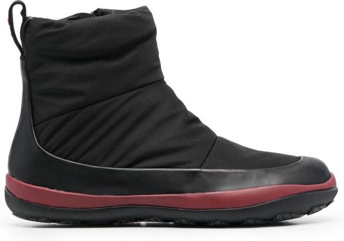 Camper 30mm chunky quilted boots Black