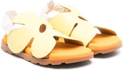 Camper Kids floral-motif open-toe sandals Yellow