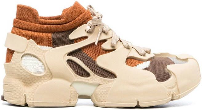 CamperLab colour-block lace-up sneakers Neutrals