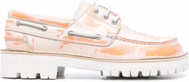 CamperLab Eki tie-dye loafers Orange
