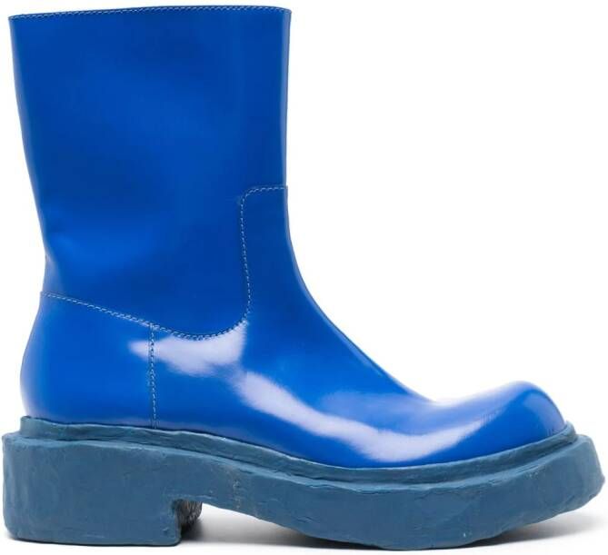 CamperLab Vamonos chunky-sole leather boots Blue
