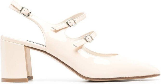 Carel Paris Banana 70mm slingback Mary Janes Neutrals