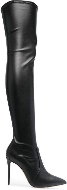 Casadei Julia 115mm boots Black