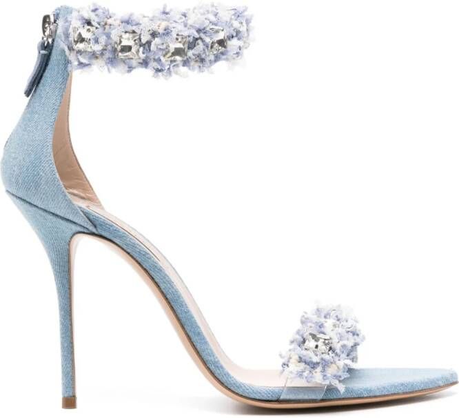 Casadei Elsa 100mm sandals Blue