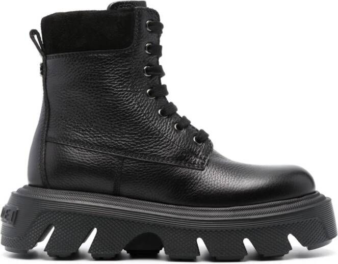 Casadei Generation C leather boots Black