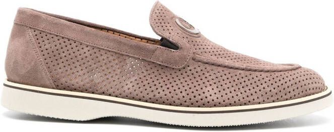 Casadei Rovesciato suede loafers Neutrals