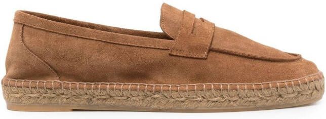Castañer Nacho suede loafer espadrilles Brown