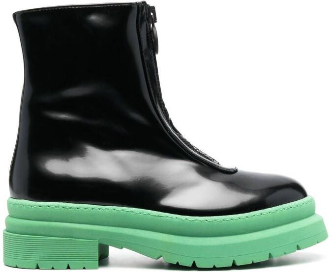 Chiara Ferragni chunky zip-up 60mm boots Black