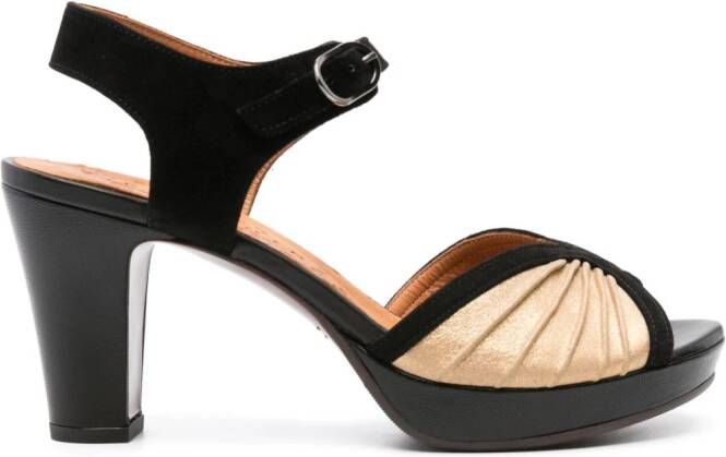 Chie Mihara Eria 90mm suede sandals Black