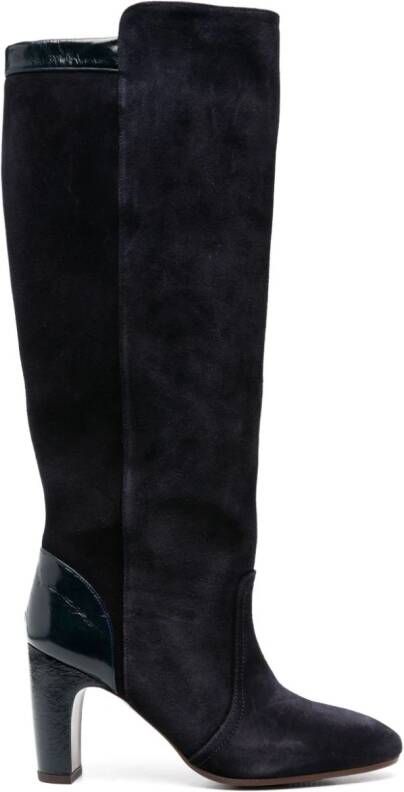Chie Mihara Eryan 90mm suede boots Blue