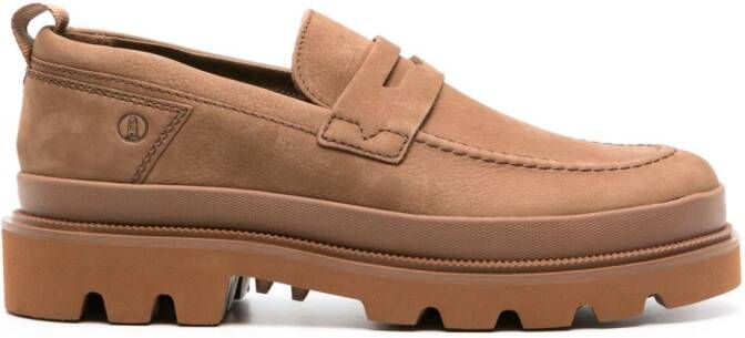 Clarks Badell Step leather loafers Brown