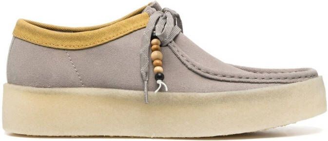 Clarks Originals lace-up suede derby shoes Grey