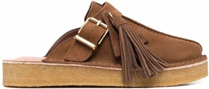 Clarks Originals slip-on suede mules Brown