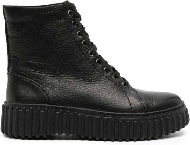 Clarks Torhill Rise leather ankle boots Black