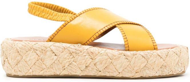 Clergerie 50mm Adom espadrilles Yellow