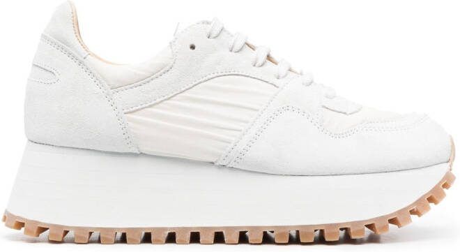 Comme Des Garçons Comme Des Garçons x Spalwart platform panelled sneakers White