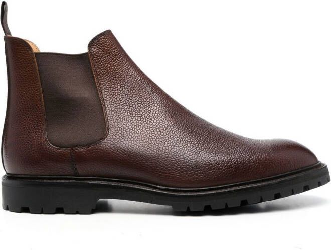 Crockett  Jones leather Chelsea boots Brown