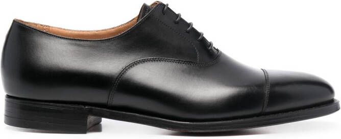 Crockett  Jones leather oxford shoes Black