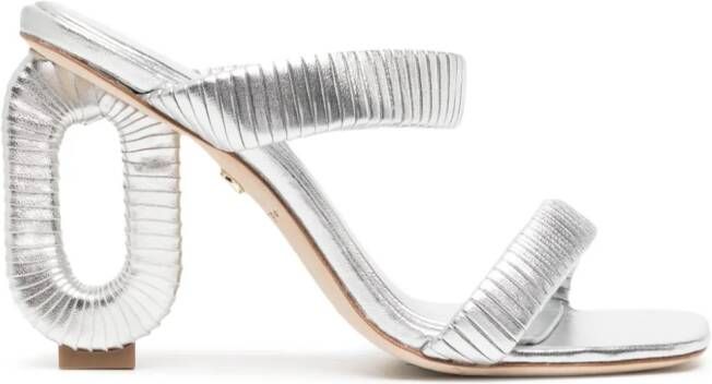 Dee Ocleppo Jamaica 90mm leather sandals Silver