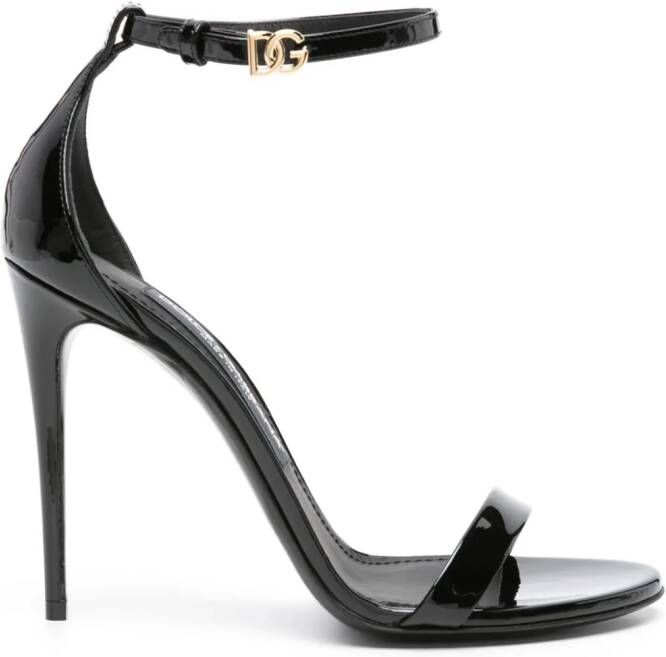 Dolce  Gabbana 105mm leather sandals Black