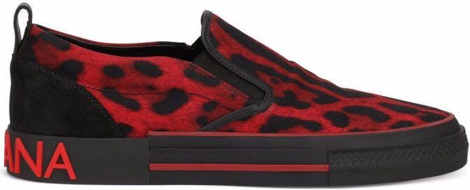 Dolce  Gabbana 2.Zero slip-on sneakers Red