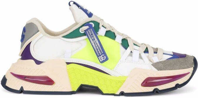 Dolce  Gabbana Airmaster panelled low-top sneakers White