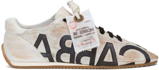 Dolce  Gabbana Thailandia leather sneakers Neutrals