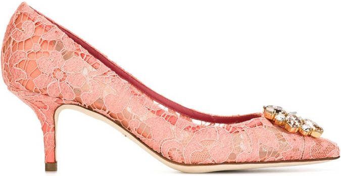 Dolce  Gabbana 70mm Bellucci heeled pumps Pink