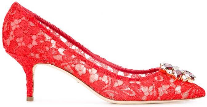 Dolce  Gabbana 70mm Bellucci heeled pumps Red