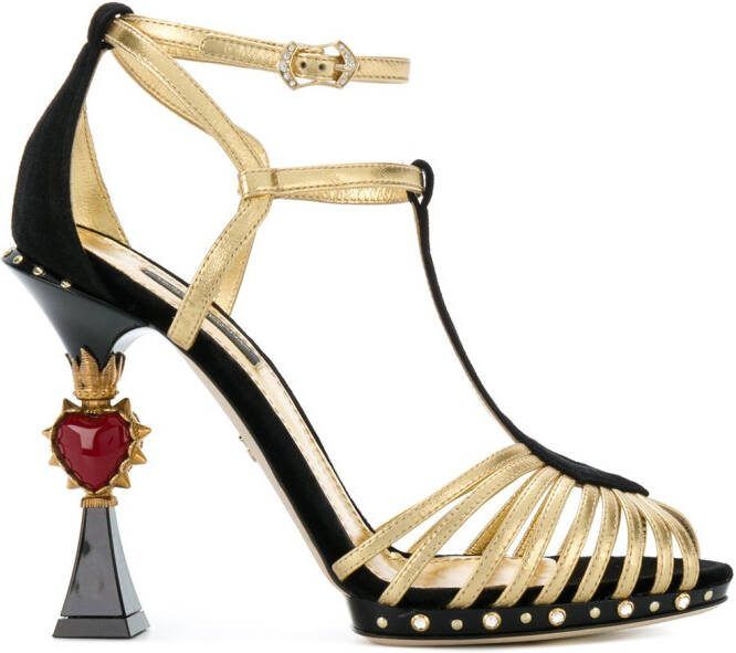 Dolce  Gabbana 105mm Bette sandals Black