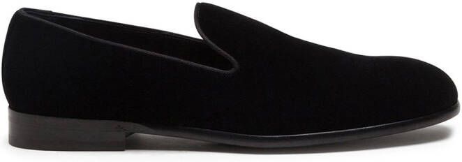 Dolce  Gabbana velvet slippers Black