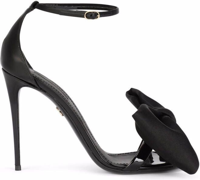 Dolce  Gabbana bow detail sandals Black