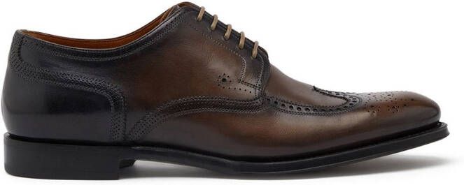 Dolce  Gabbana brogue detail derby shoes Brown