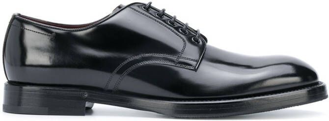Dolce  Gabbana brushed leather derby shoes Black