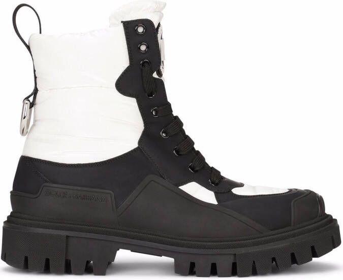 Dolce  Gabbana chunky sole ankle boots White