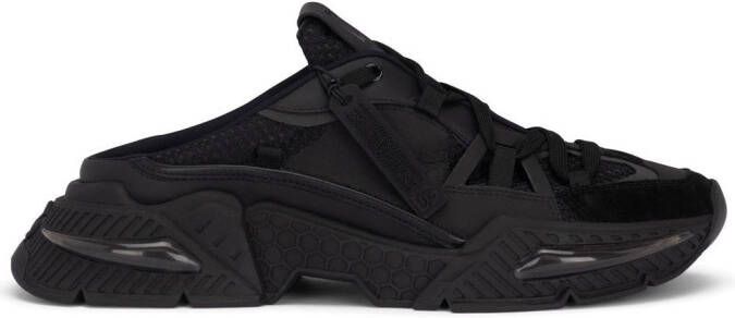 Dolce  Gabbana chunky-sole slip-on sneakers Black