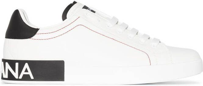 Dolce  Gabbana Portofino leather sneakers White