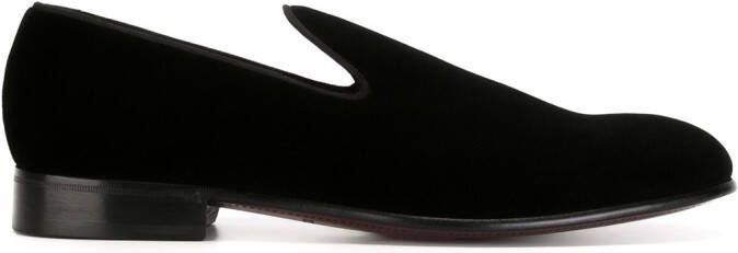 Dolce  Gabbana classic velvet slippers Black