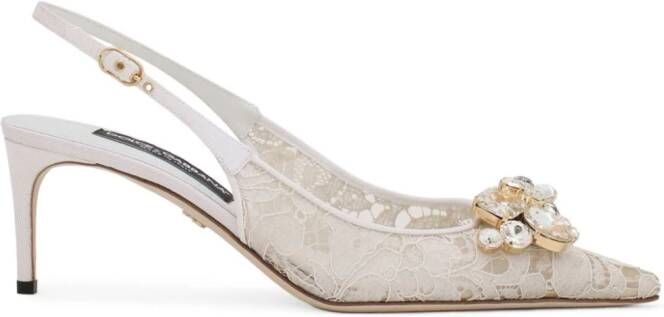 Dolce  Gabbana 60mm Rainbow pumps White