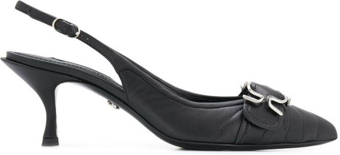 Dolce  Gabbana Devotion matelassé slingback pumps Black