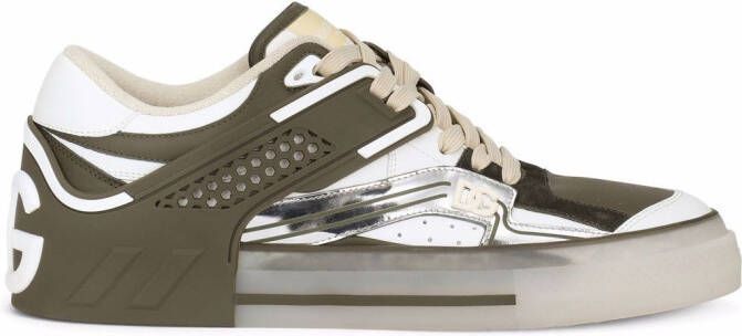 Dolce  Gabbana DG logo low-top sneakers Green