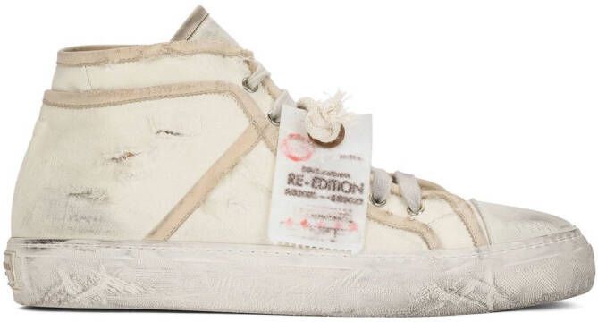 Dolce  Gabbana lace-up mid-top sneakers Neutrals