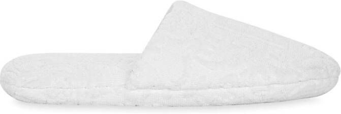 Dolce  Gabbana DG-jacquard cotton slippers White