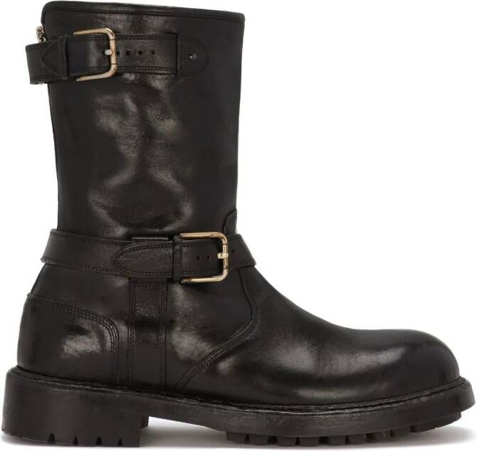 Dolce  Gabbana Horseride leather boots Black