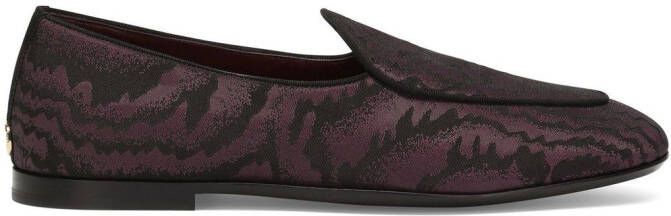 Dolce  Gabbana Iridescent Caravaggio slippers Black