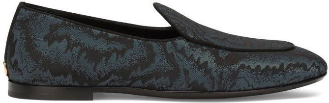 Dolce  Gabbana Iridescent fabric Caravaggio slippers Grey