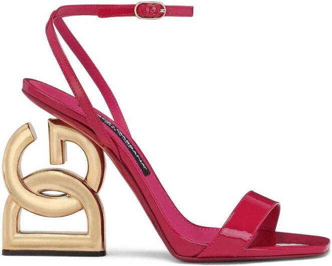 Dolce  Gabbana Keira 105mm DG-heel sandals Red