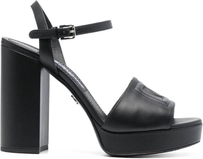 Dolce  Gabbana Keira 115mm leather sandals Black
