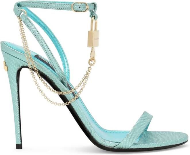 Dolce  Gabbana Keira leather sandals Blue